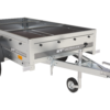 Praktischer PKW-Anhänger Garden Trailer 200 Kipp mit kippbarer Deichsel, blauer Plane